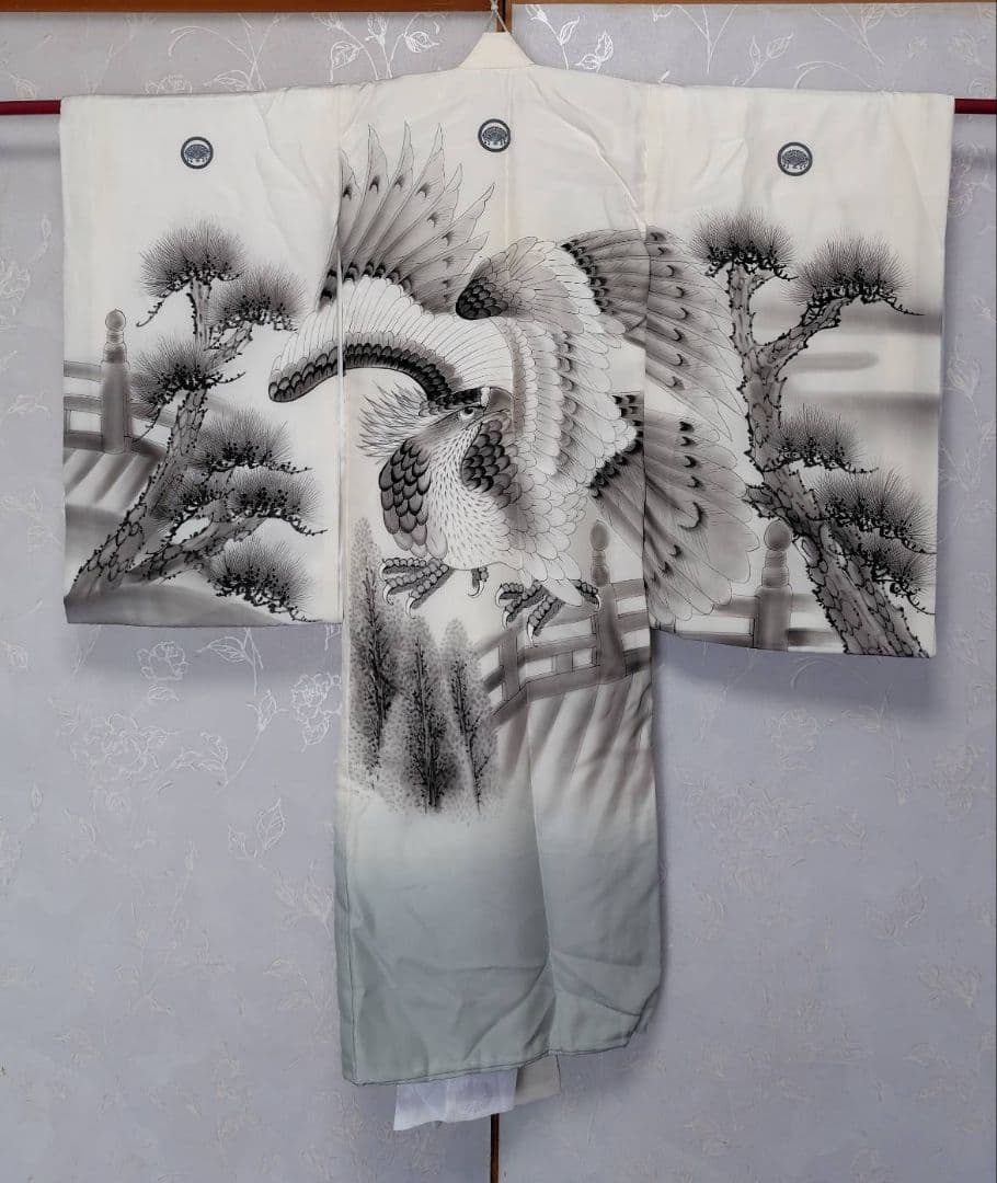 RK416アンティーク子供着物着丈97センチ裄丈45長襦袢付きめちゃくちゃ綺麗