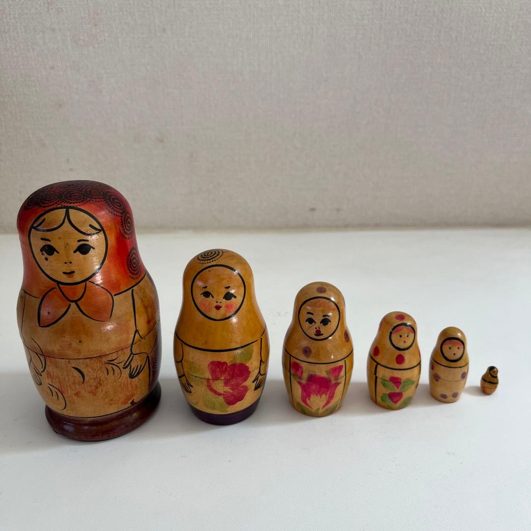 マトリョーシカ　人形　5セット　置物　ヴィンテージ　1960s〜