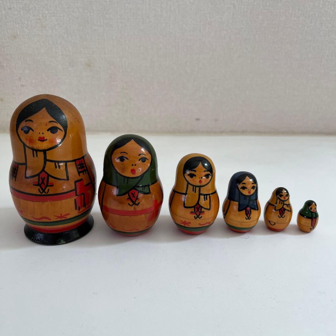 マトリョーシカ　人形　5セット　置物　ヴィンテージ　1960s〜