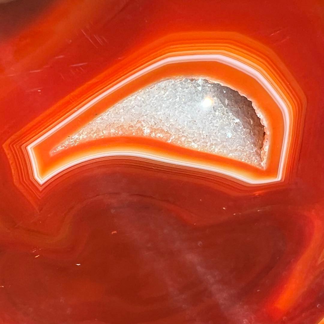 ✳️素敵な色合いと輝き✨ジオードメノウのパワー☆極大サイズ 赤メノウ 瑪瑙 天然石