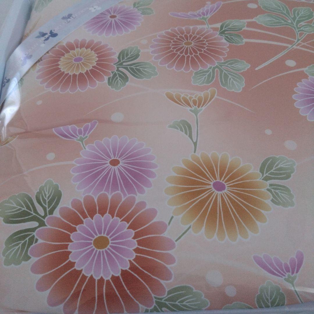 未使用　京都西川　とろふわ肌掛け布団　寝具　花柄　ギフト