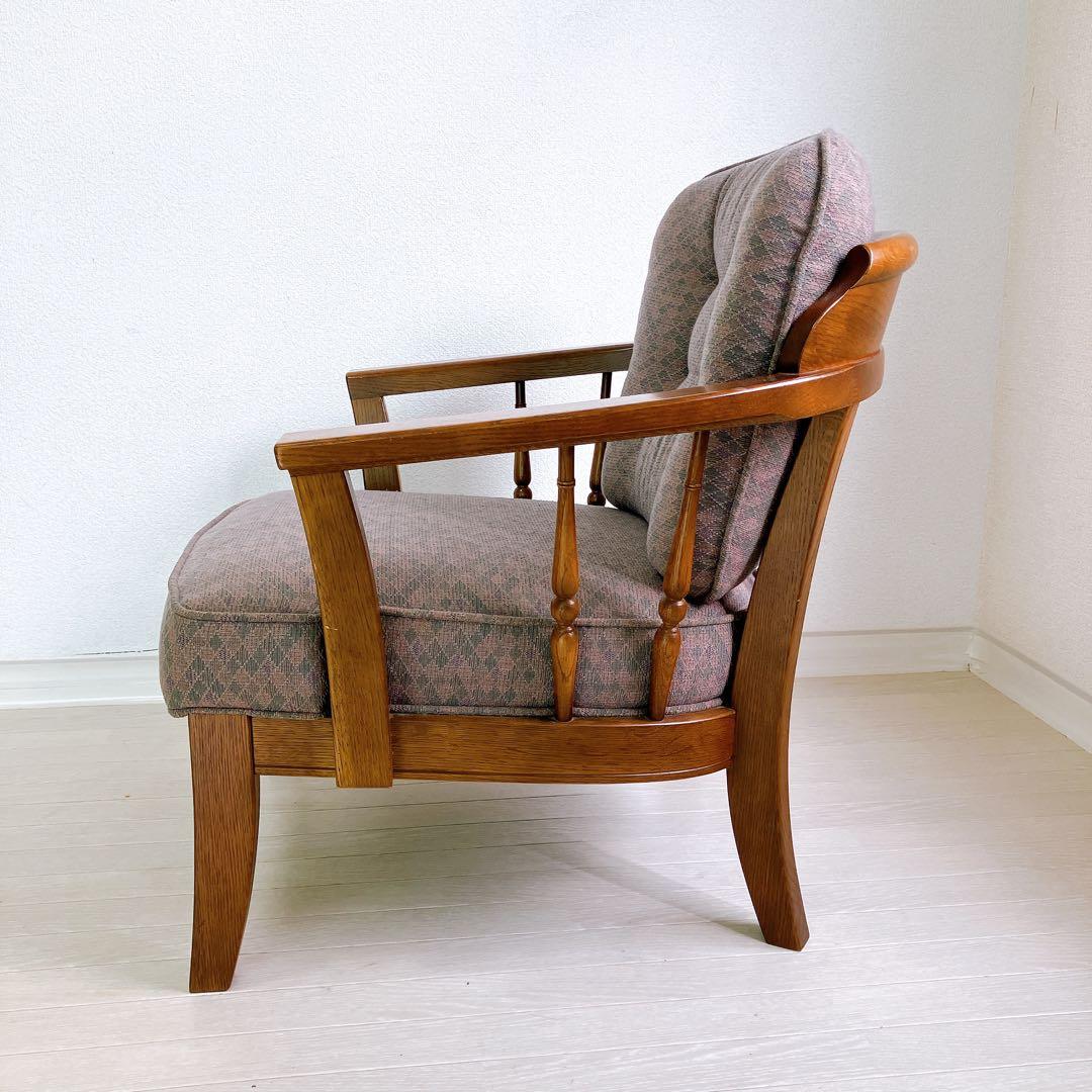 飛騨産業 キツツキ 穂高 一人掛け ソファ レトロ アンティーク 高級家具 希少