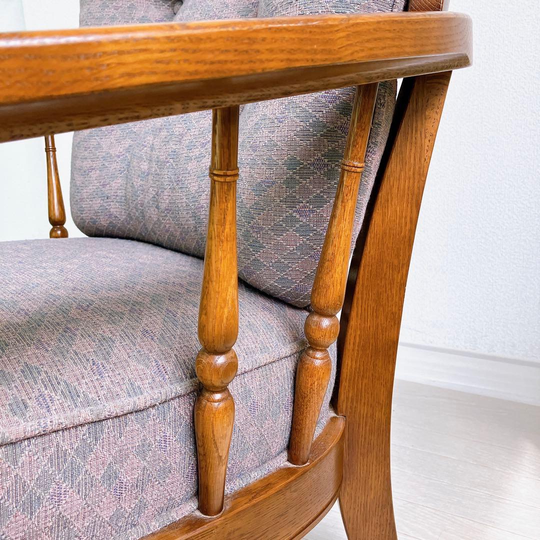 飛騨産業 キツツキ 穂高 一人掛け ソファ レトロ アンティーク 高級家具 希少