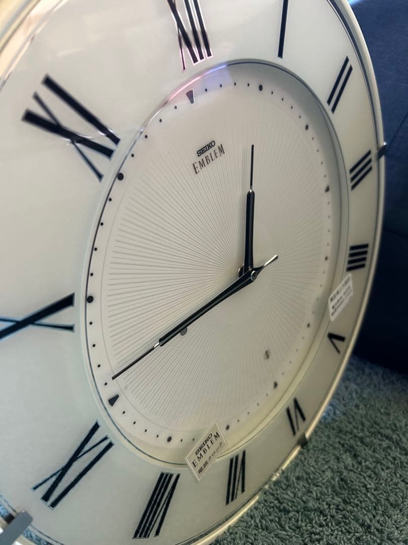 【未使用】SEIKO セイコー EMBLEM HS542W 掛け時計 壁掛け