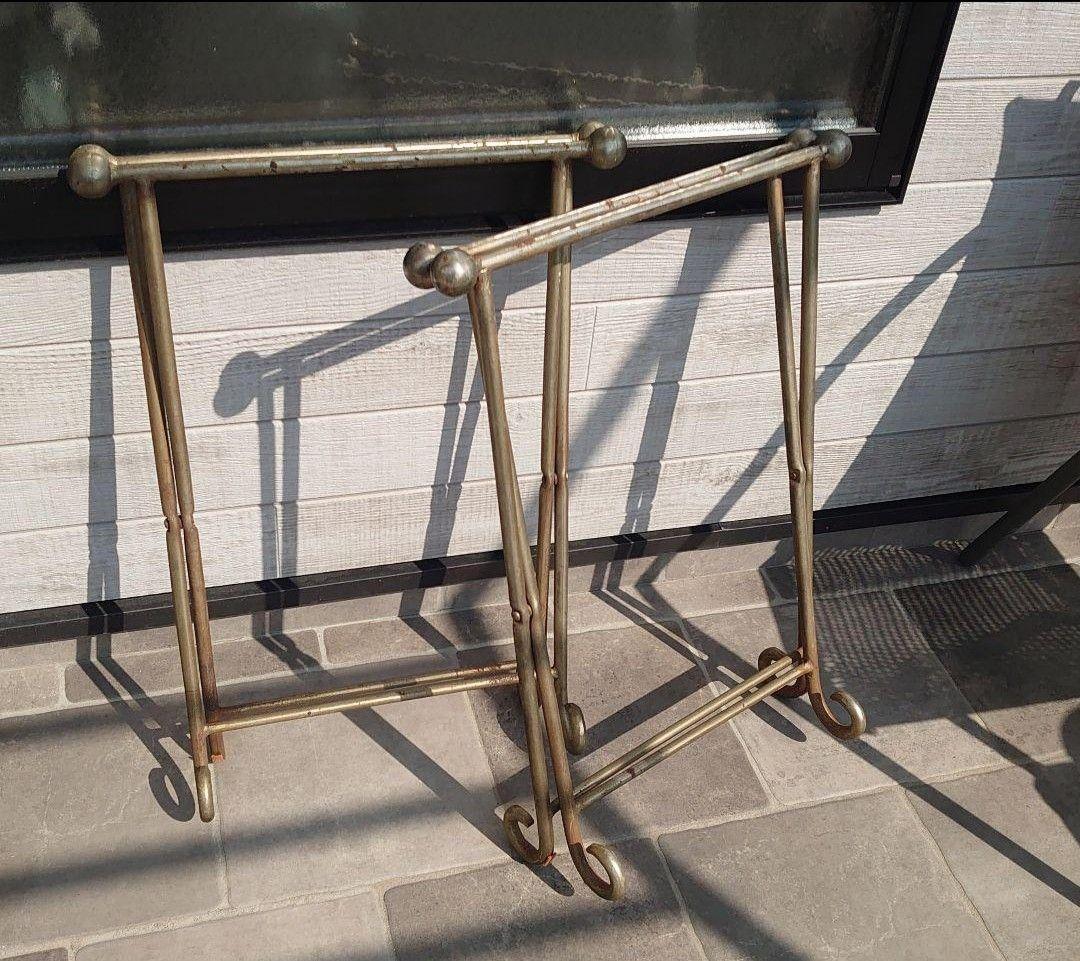 スツール　チェア　本革　アンティーク　レア【A】