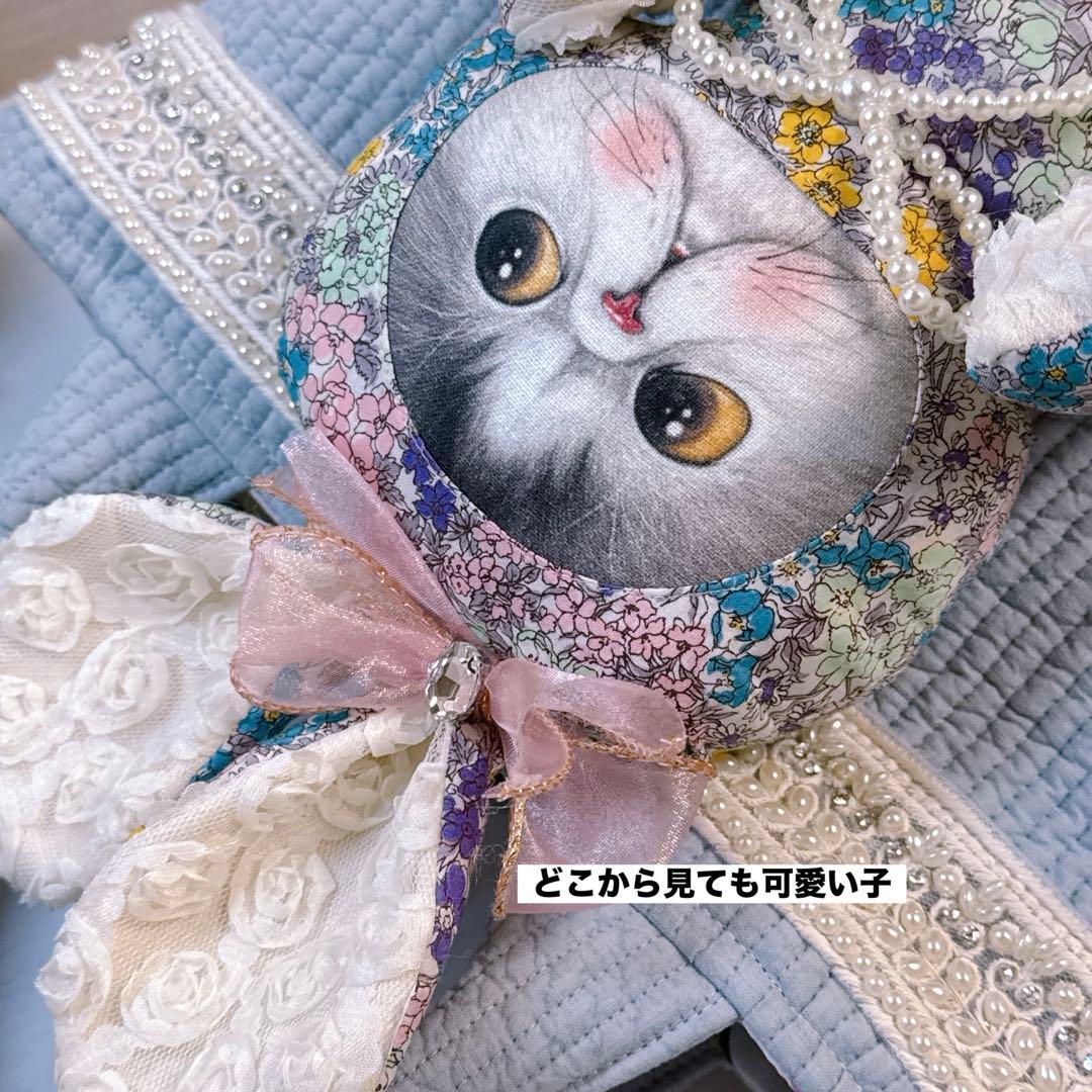 あ*き様 コヤンイサムチョン♡マンドゥ君のヌビ×インド刺繍春色トート