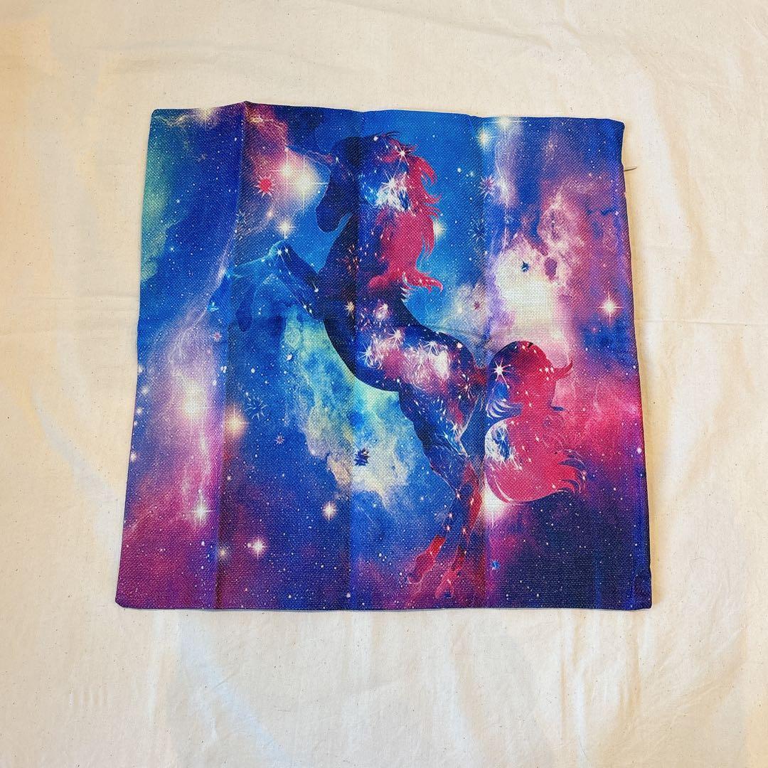 【✨特価✨】クッションカバー おしゃれ　ユニコーン　45㎝×45㎝　インテリア