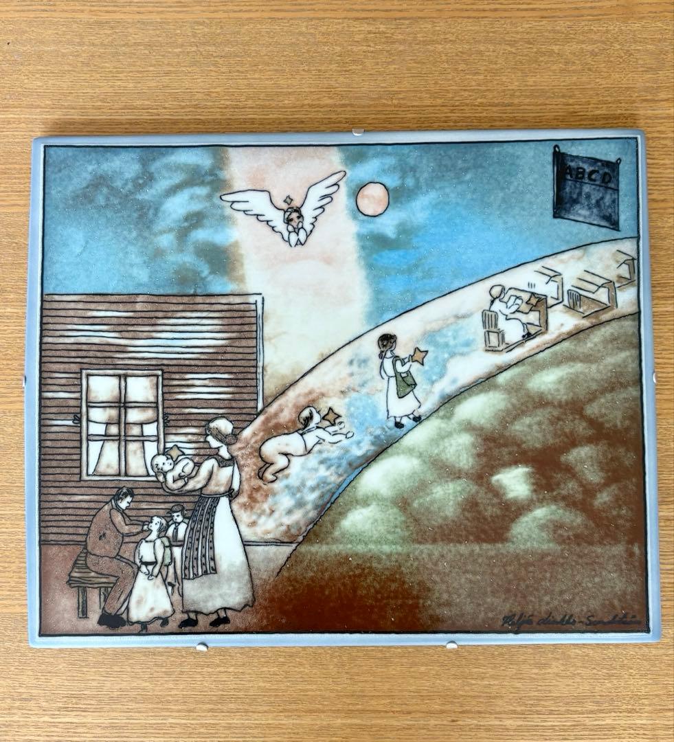 【希少品】ARABIA ヘルヤ SSKK \"Elämänkaari\" 特大陶板