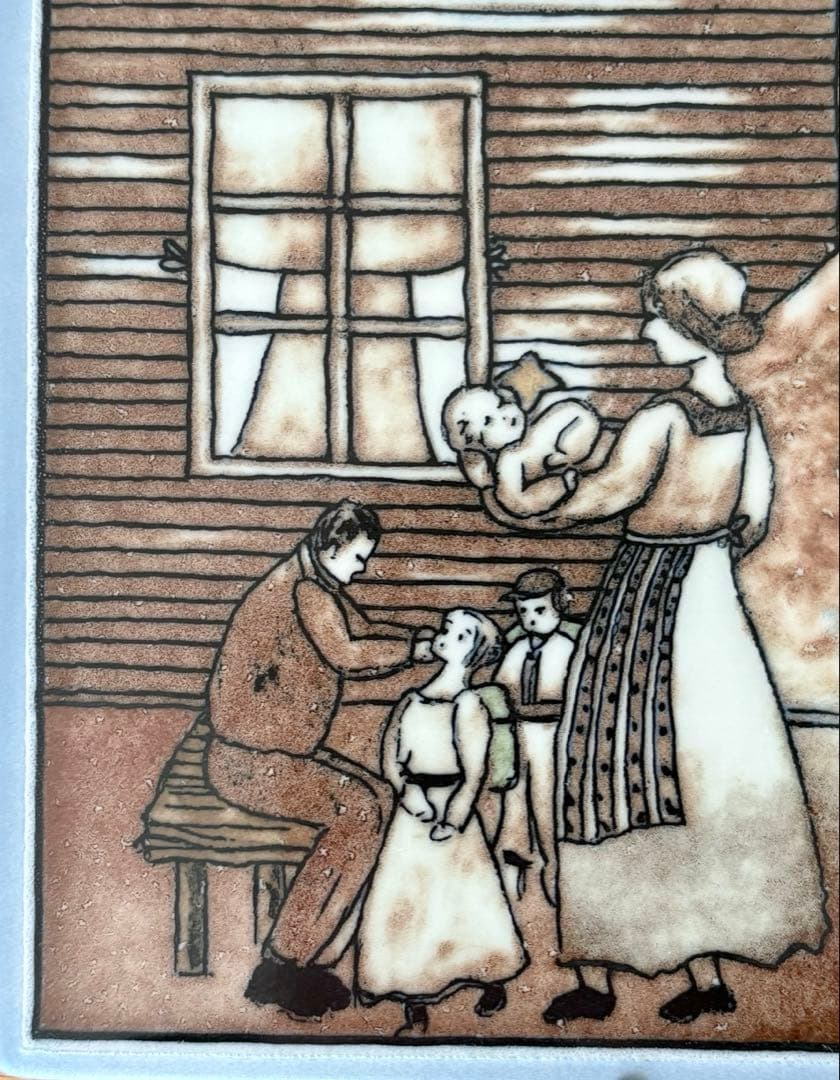 【希少品】ARABIA ヘルヤ SSKK \"Elämänkaari\" 特大陶板