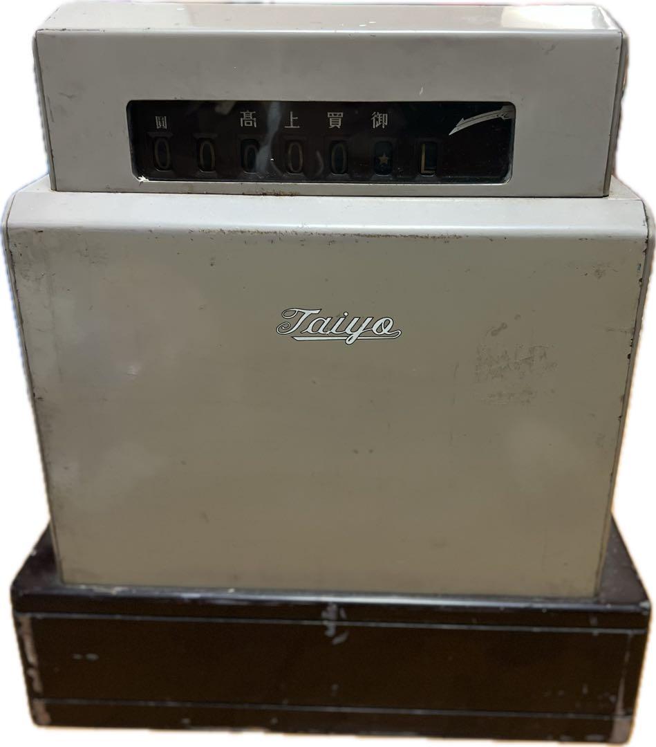 【希少】昭和レトロ Taiyo 太陽レジスター 型式51 ハンドル可動 現状品