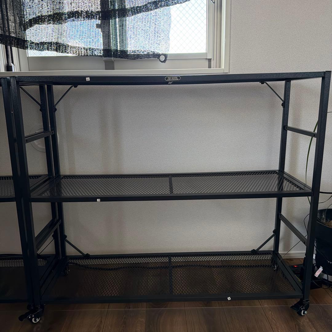 2個セット　アイアンシェルフ　植物棚　ラック　オーディオ