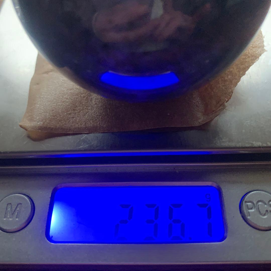 アイオライトスフィア約56mm コーディエライト　深い菫色