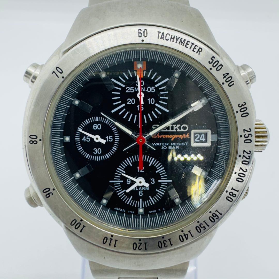 ✨SEIKO✨セイコー✨7T32-6L70✨デイト✨ブラック文字盤✨腕時計✨