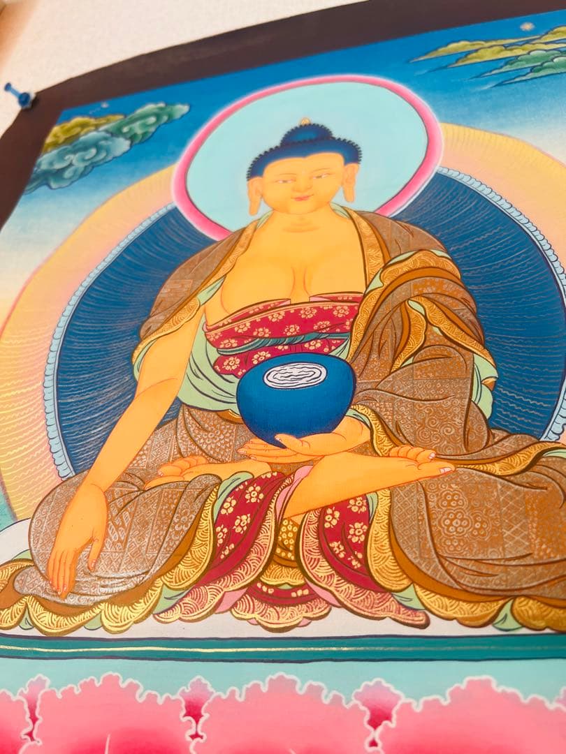 釈迦如来の仏画 GAUTAMA BUDDHA ブッダの美術品アート