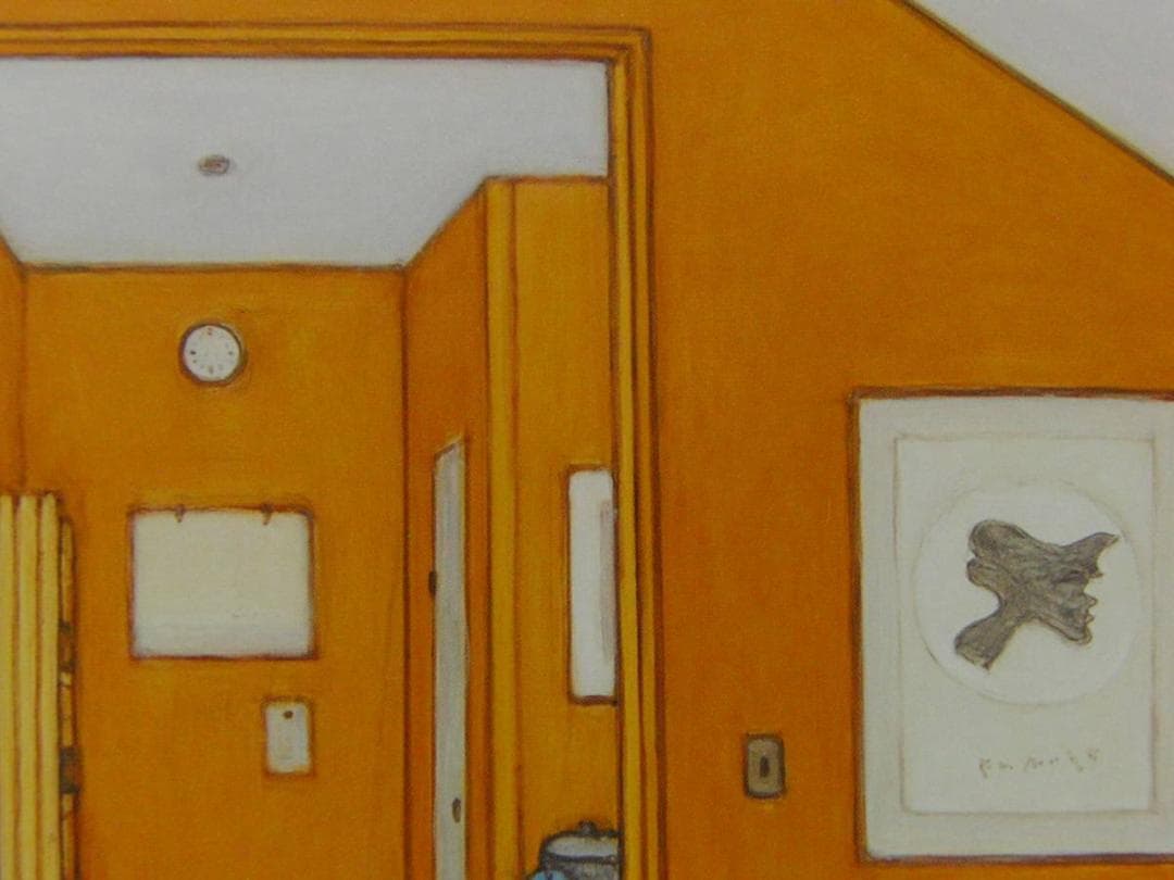 笠井誠一、【室内（2012）】、希少な画集画、新品高級額・額装付