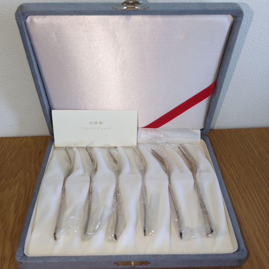 銀製フルーツフォーク 6本セット