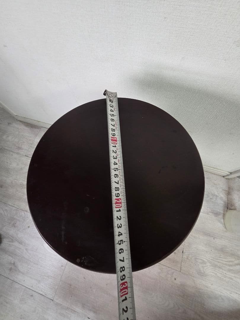 ダークブラウン 木製スツール 高さ59cm