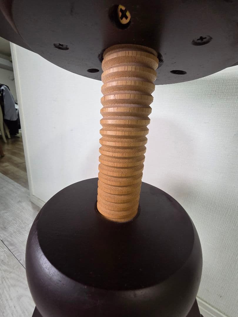 ダークブラウン 木製スツール 高さ59cm