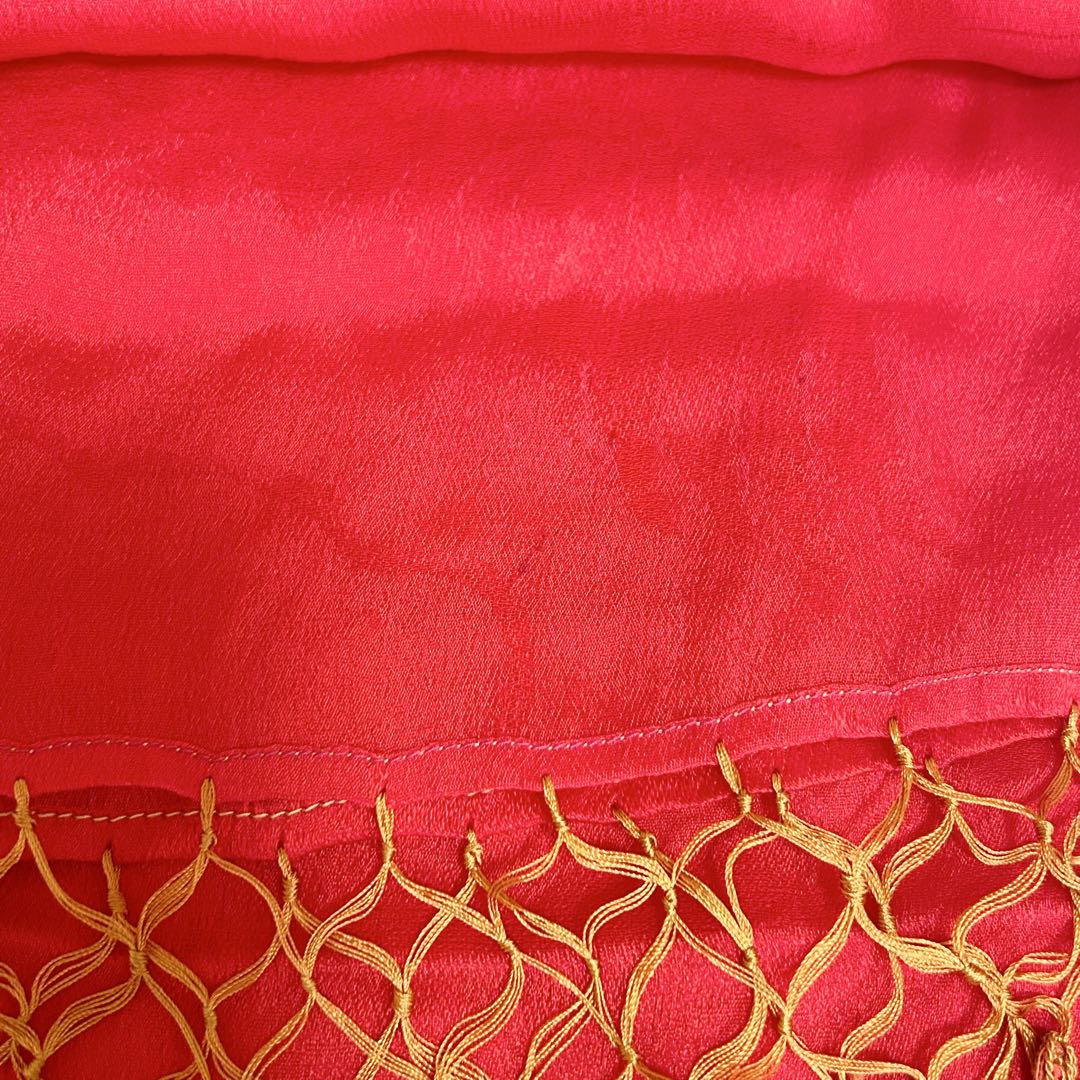 【いそろく様ご希望品】着物　七五三　7歳　女の子　13点　フルセット　深赤