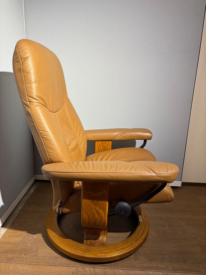 本革　EKORNES エコーネス ストレスレスチェア オットマン付