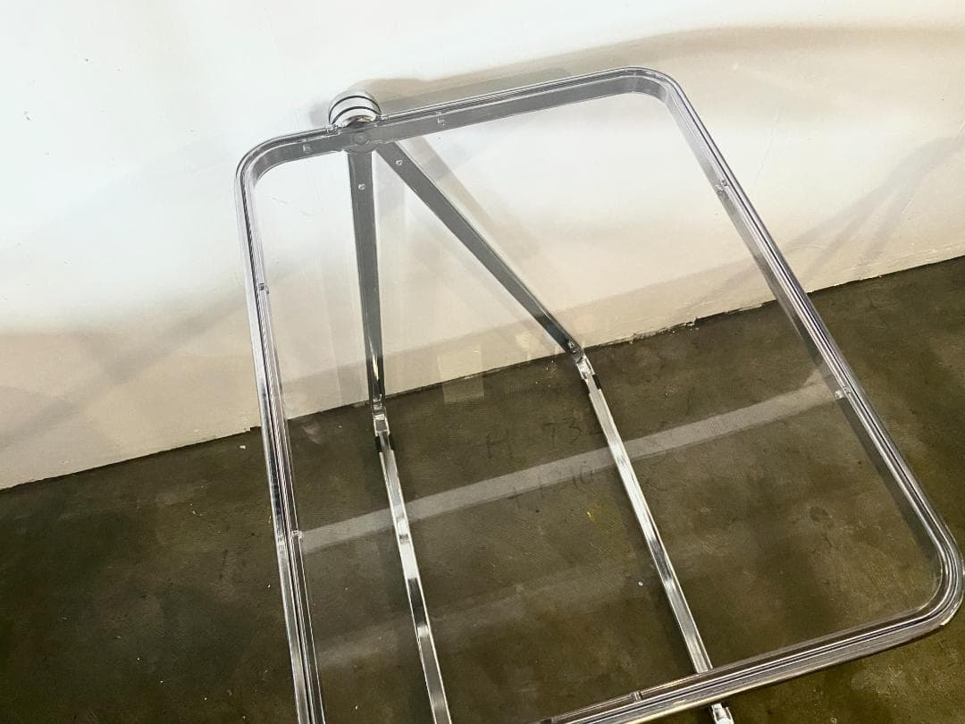 CASTELLI PLIA クリアテーブル 折り畳みテーブル リプロ ピレッティ