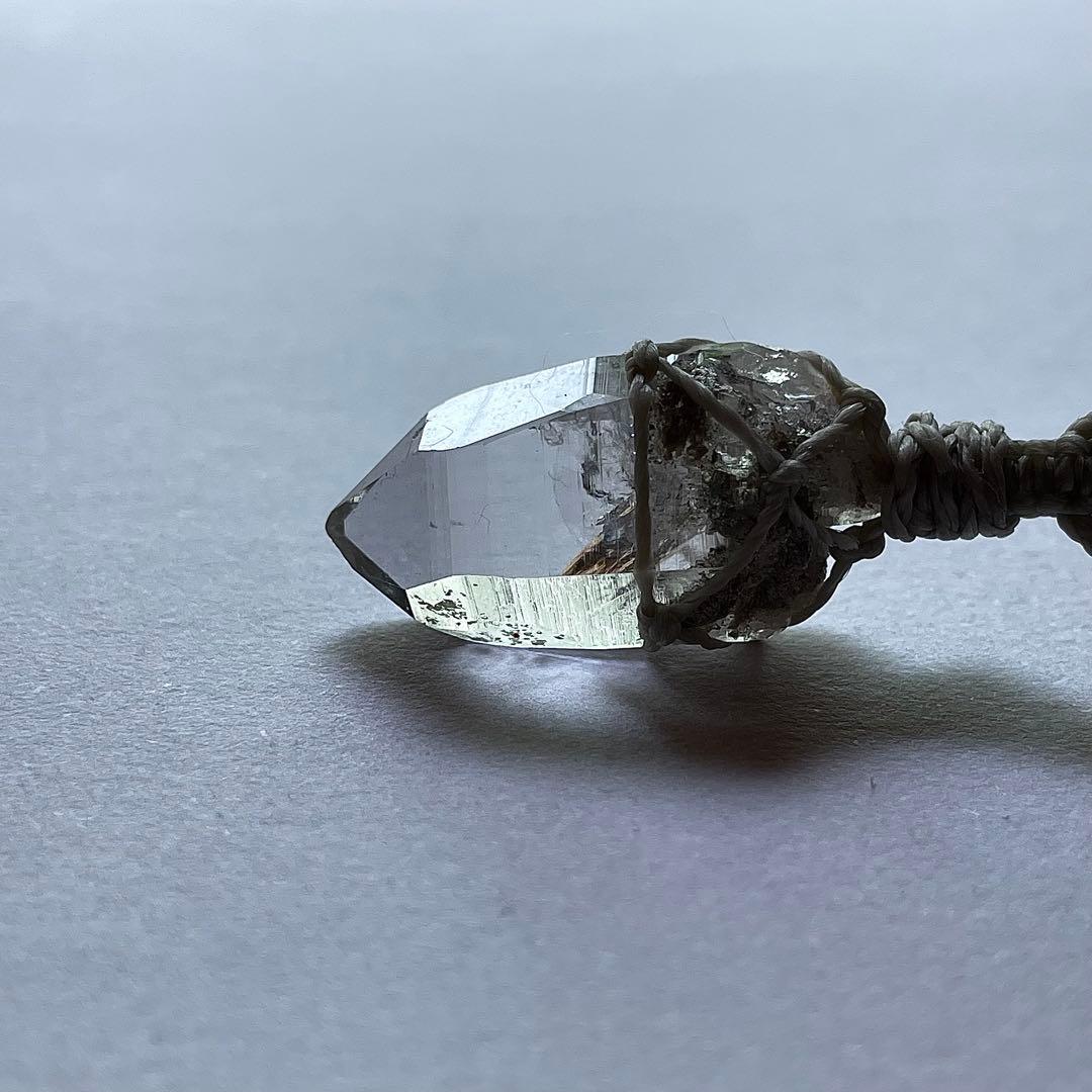 ヒマラヤ水晶 ガネッシュヒマール ＊ マクラメペンダント ネックレス 37