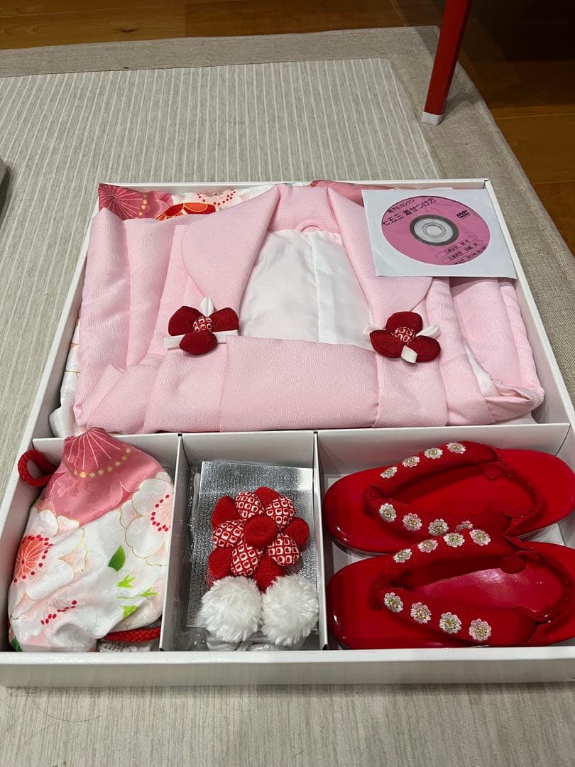 京都花ひめ　七五三　被布セット　3歳　女の子　着物