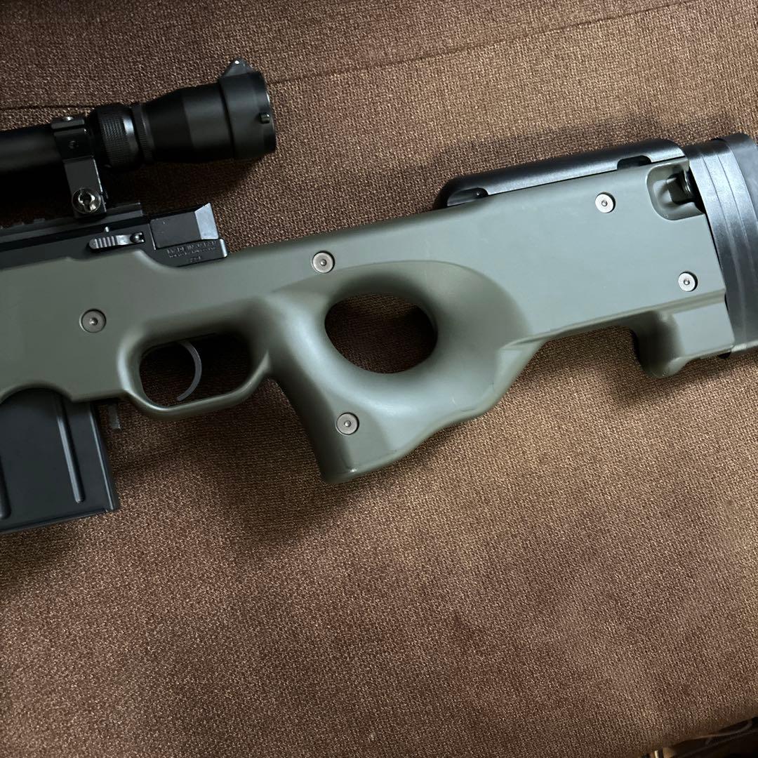 東京マルイ L96 AWS グリーン スコープ バイポッド 赤井 スナイパー