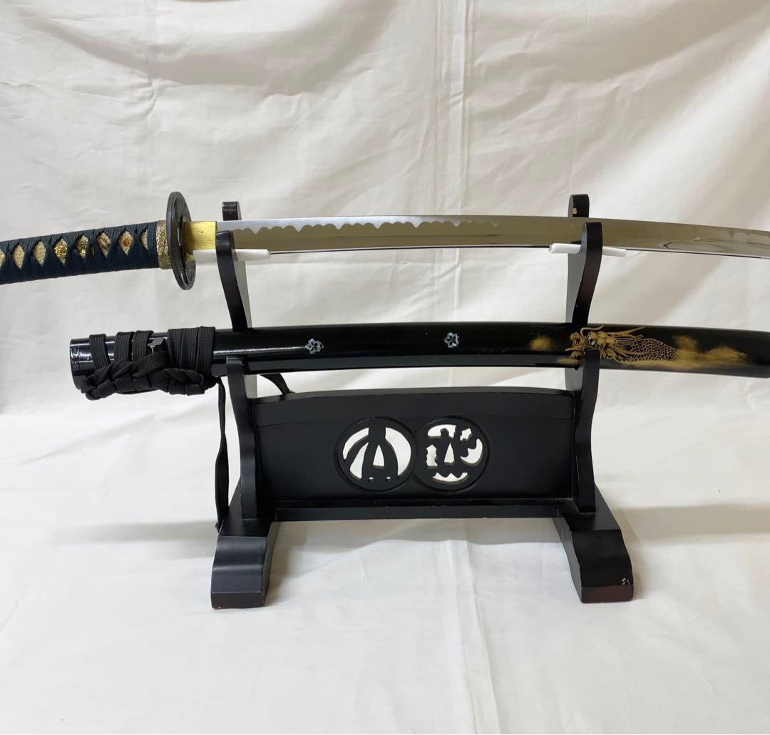 模造刀】脇差 徳川 葵鍔 金龍図 螺鈿 桜 全長65.5センチ - メルカリ