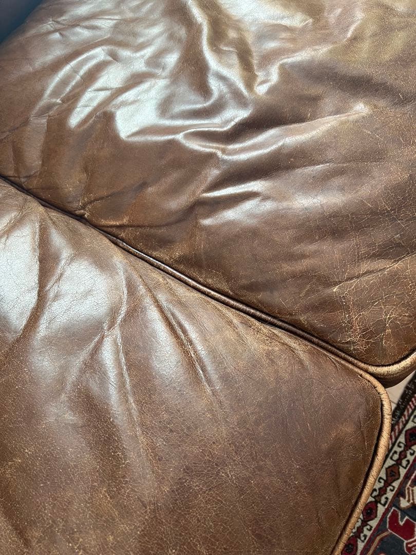 HALOハロ 本革 ２人掛けソファ ヴィンテージ