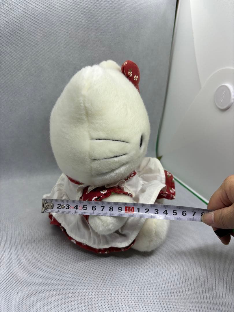 2002年製 サンリオ ハローキティ ぬいぐるみ エプロンドレス Mサイズ