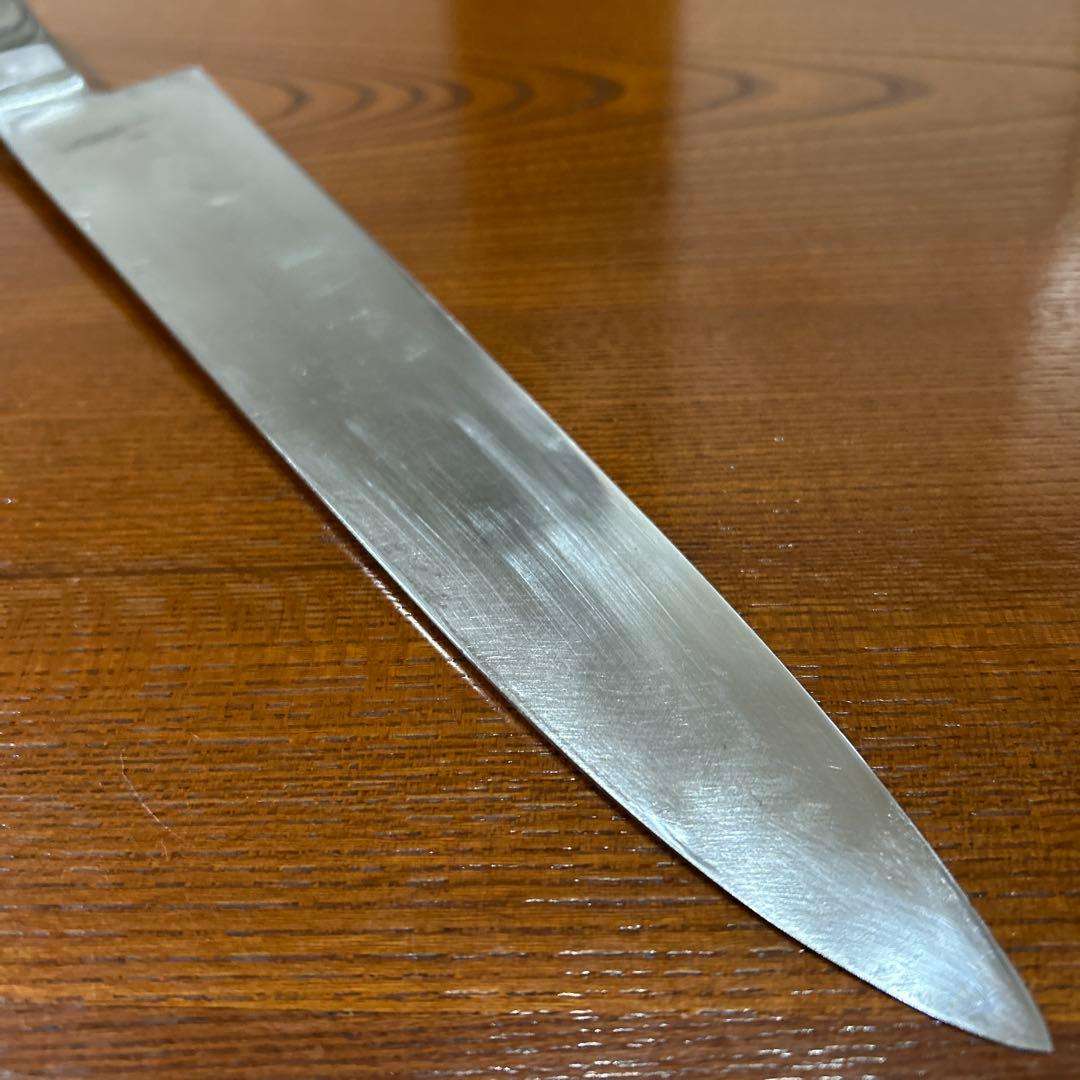 牛刀包丁 兼松作 全長40,5cm刃27cm重約255g厚約2mm ★送料無料