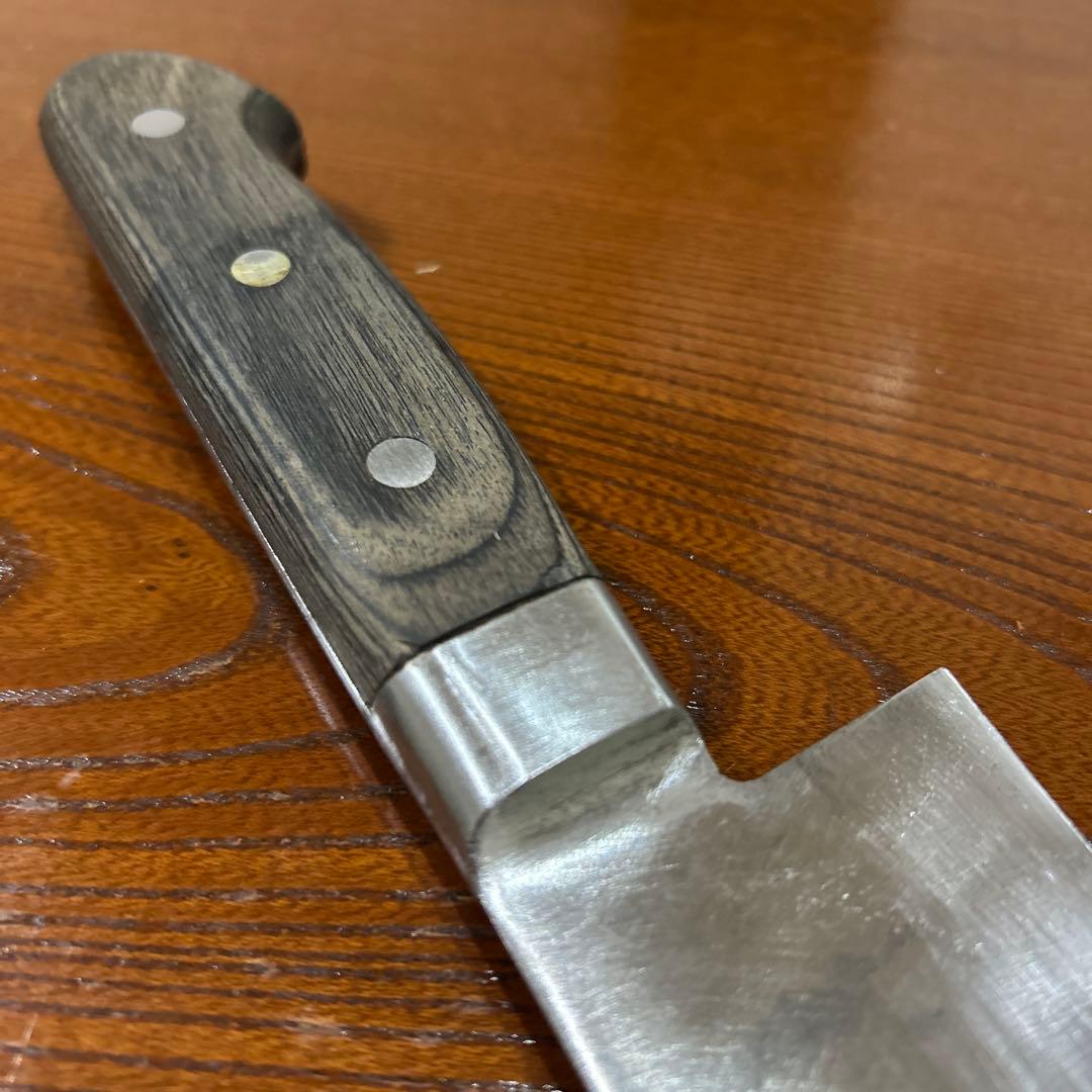 牛刀包丁 兼松作 全長40,5cm刃27cm重約255g厚約2mm ★送料無料