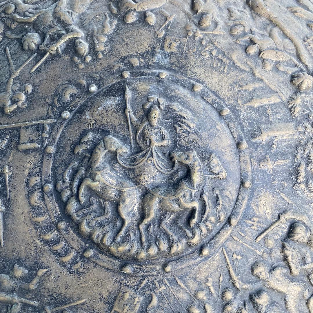 古代ギリシャの盾 レプリカ アンティーク 直径48cm 金属