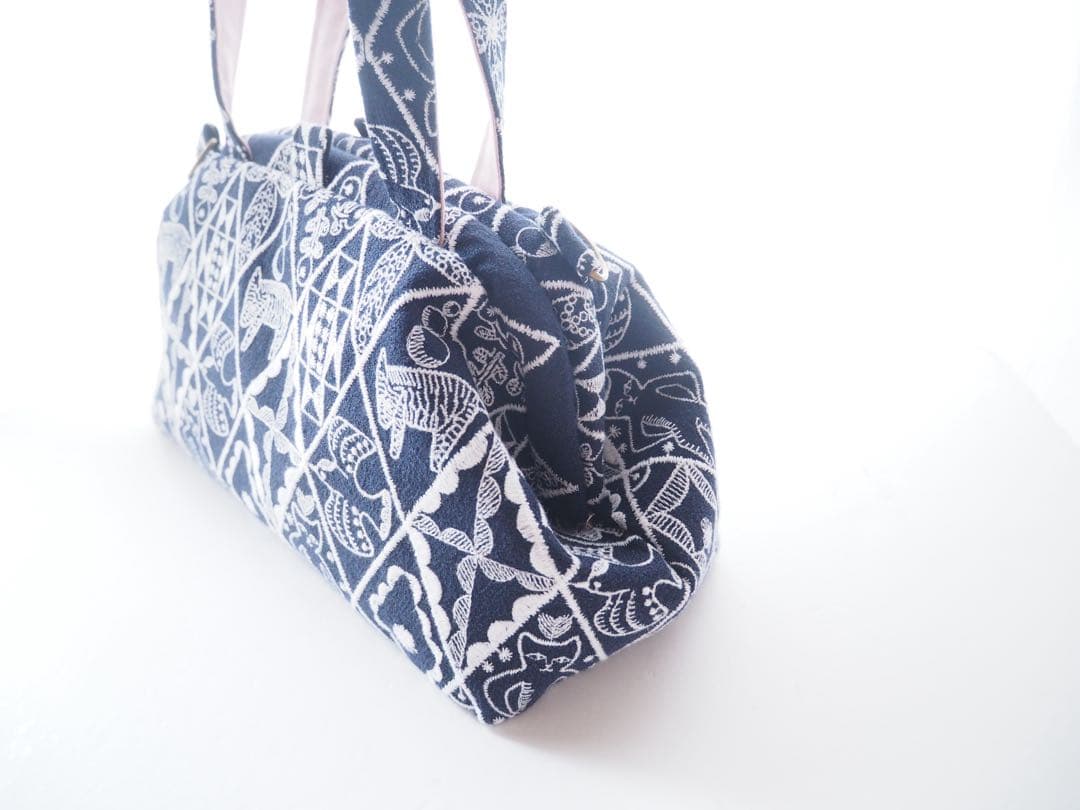 ハンドメイド〕ミナペルホネン ニュームbag symphonyネイビー - メルカリ