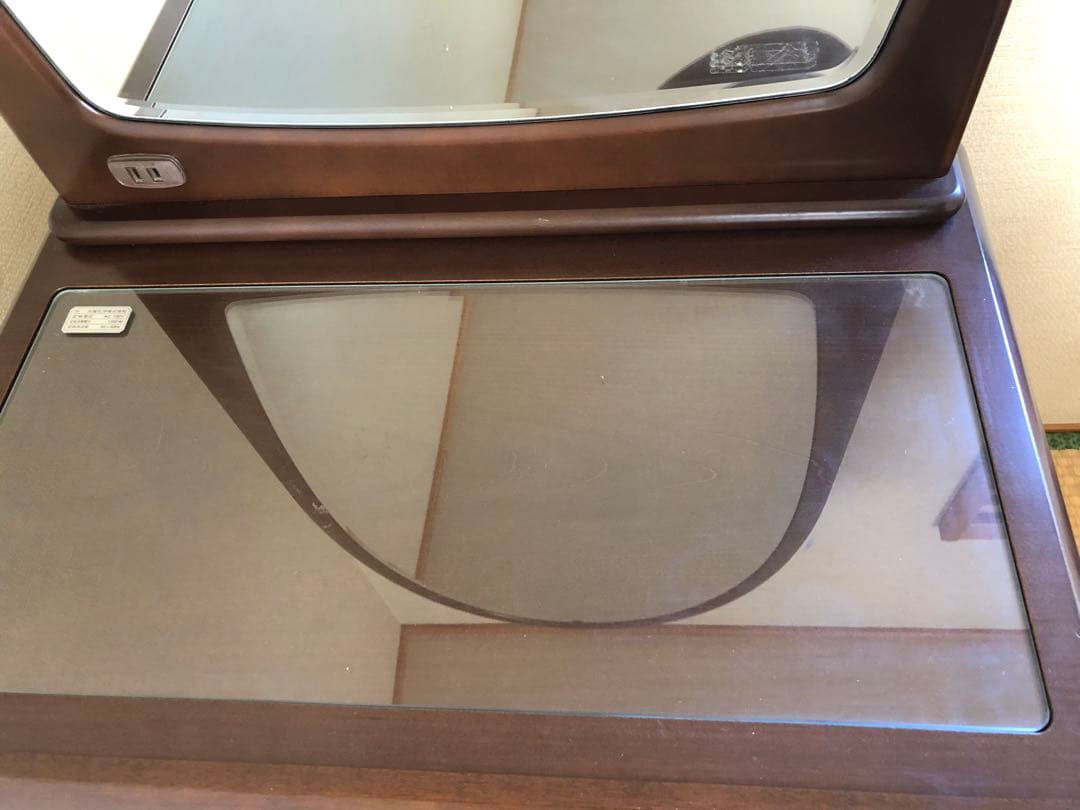 【最終お値下げ】鏡台　昭和レトロ （カバーはゴブラン織）婚礼家具