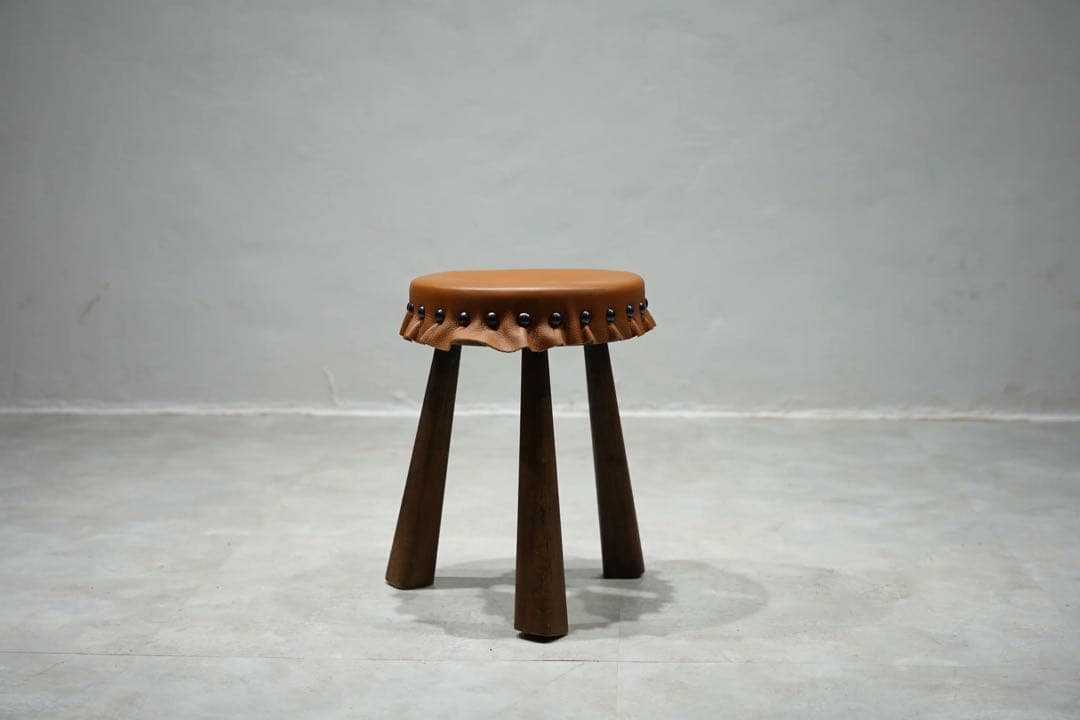 ファーマーズチェア　Spain vintage スツール　アンティーク