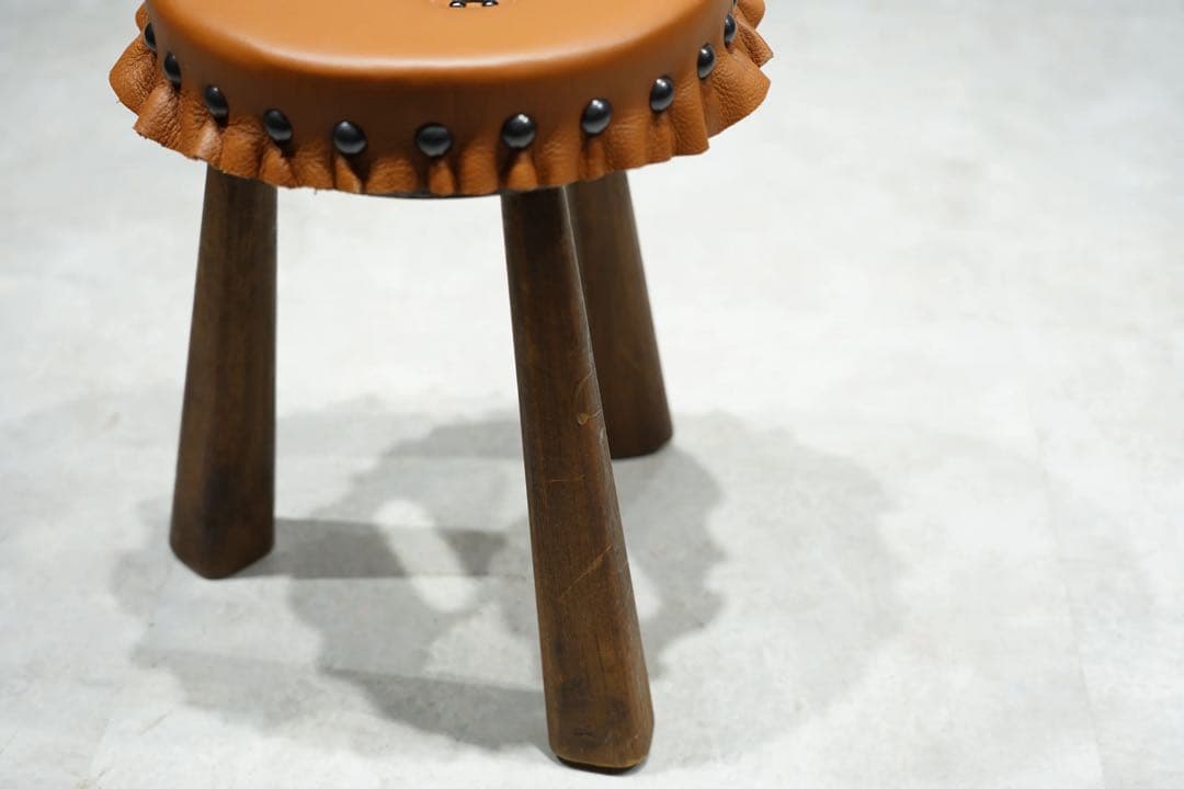 ファーマーズチェア　Spain vintage スツール　アンティーク