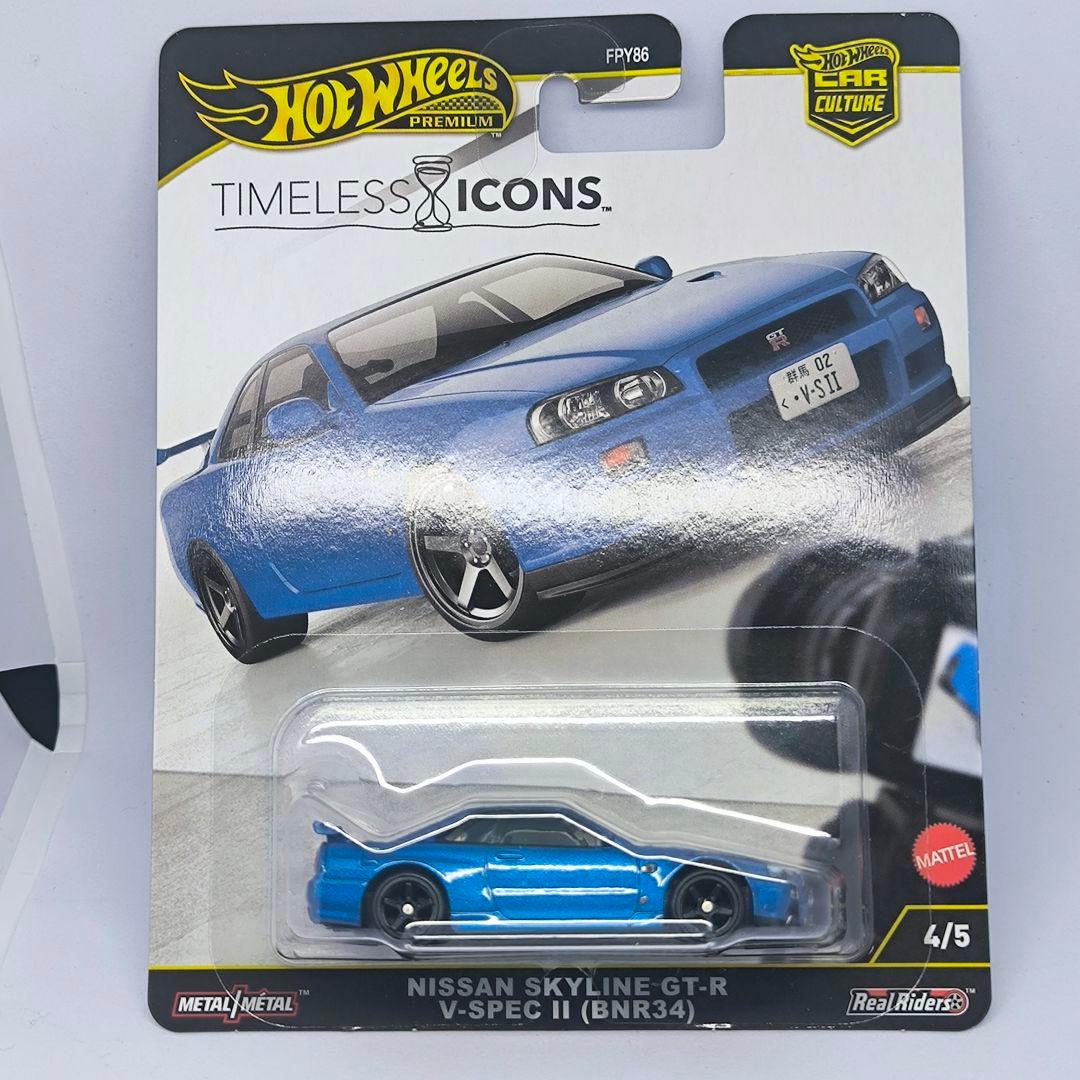 ホットウィール タイムレスアイコンズ 日産 スカイライン GT-R BNR34