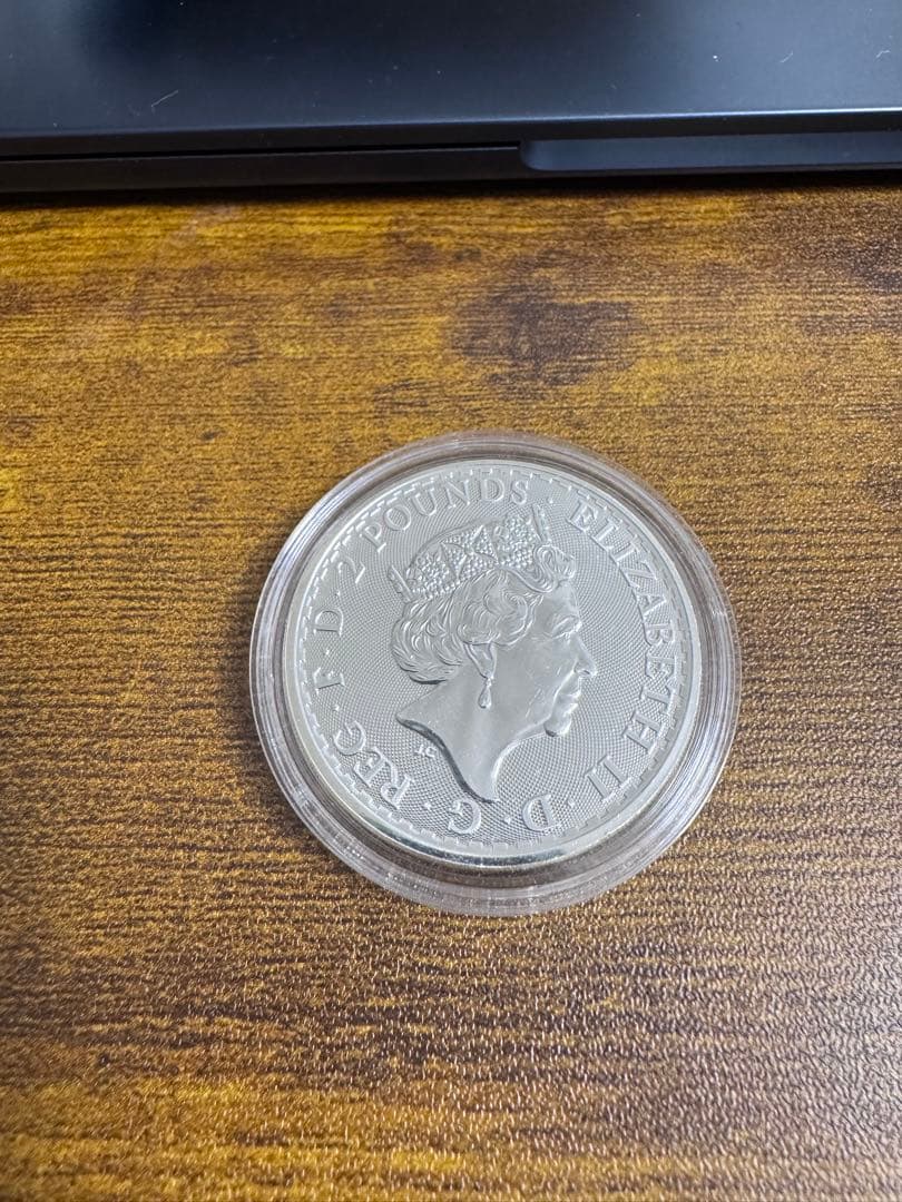 2021 イギリス　ブリタニア銀貨 1オンス (クリアーケース入り)