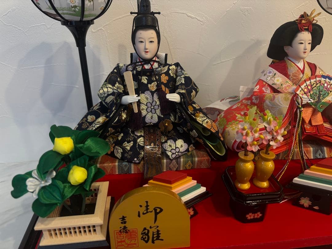 【早い者勝ち】雛人形 ★花盛・親王アクリルケース飾り/CD付き！