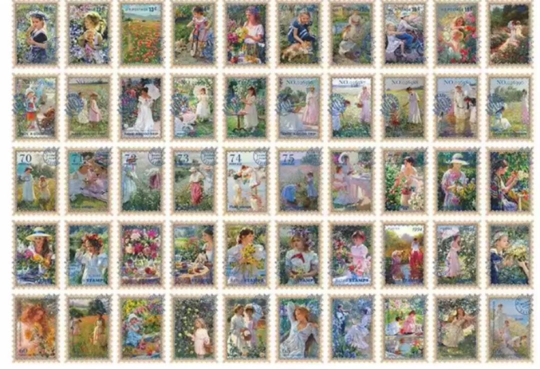 新品未使用コラージュ素材紙モノ大量お裾分けステッカー まとめ売り