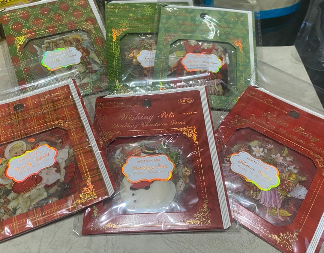 新品未使用コラージュ素材紙モノ大量お裾分けステッカー まとめ売り