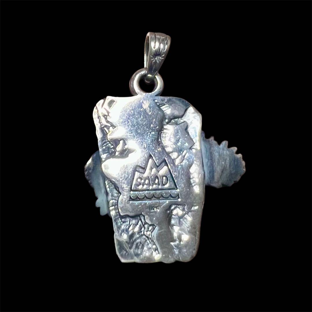 SAAD シルバー925 イーグルデザイン ペンダントトップ ヘビー