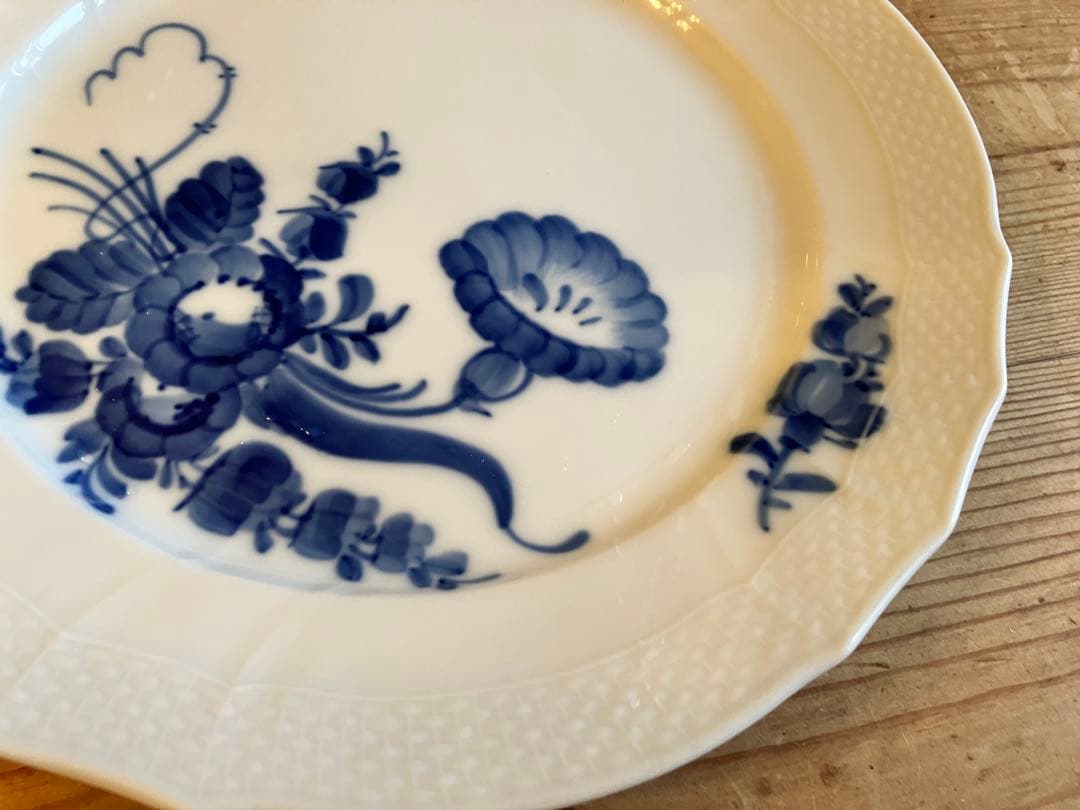 ロイヤルコペンハーゲン　ブルーフラワー　カーブ　21プレート×2