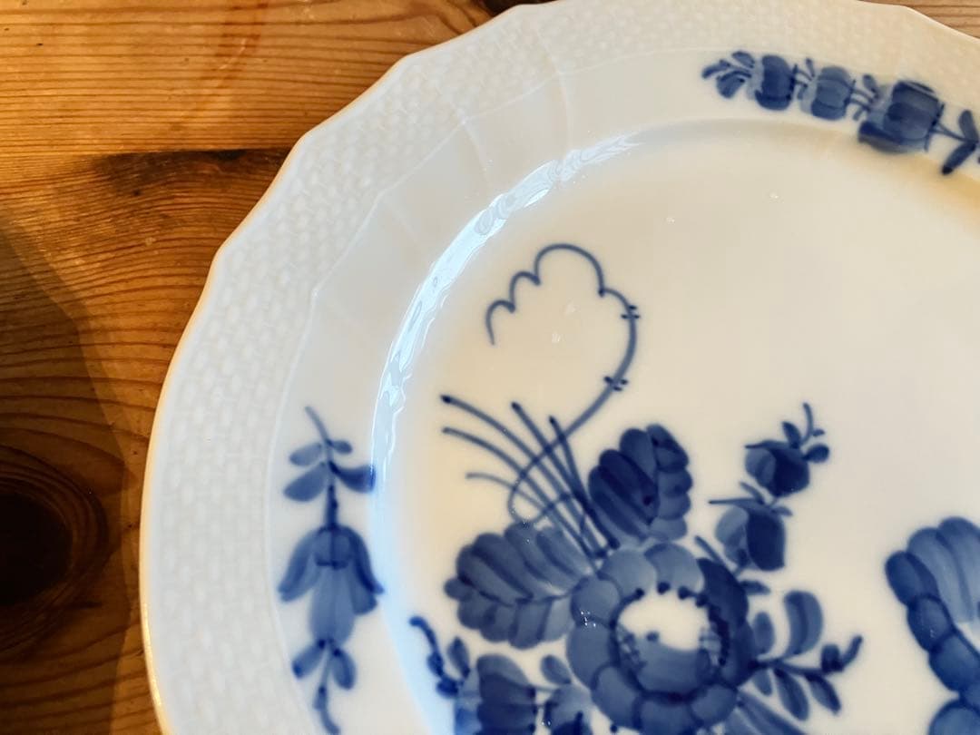 ロイヤルコペンハーゲン　ブルーフラワー　カーブ　21プレート×2