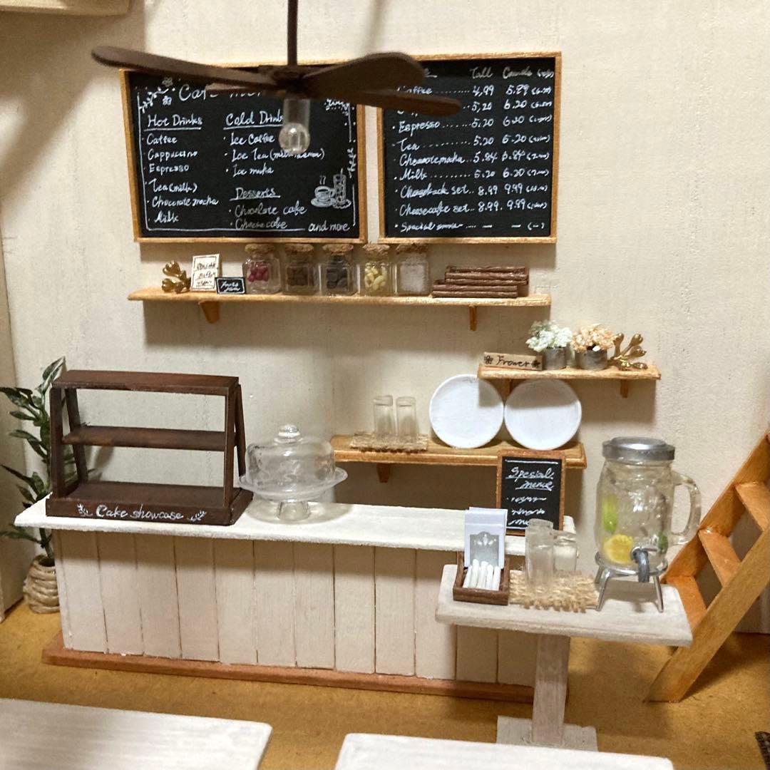 ミニチュア 2階席のあるカフェ ドールハウス - メルカリ