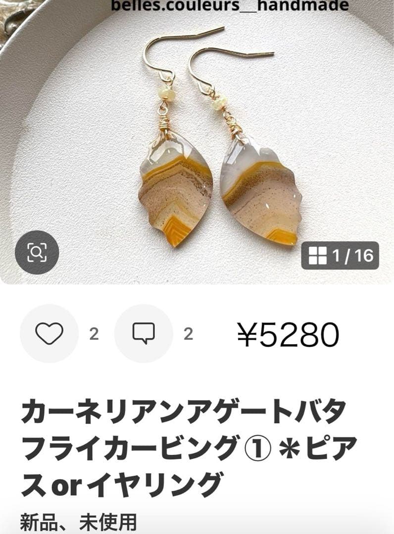 《＊＊COCO＊＊様》カーネリアンアゲートカービング①＆フォッシルコーラル