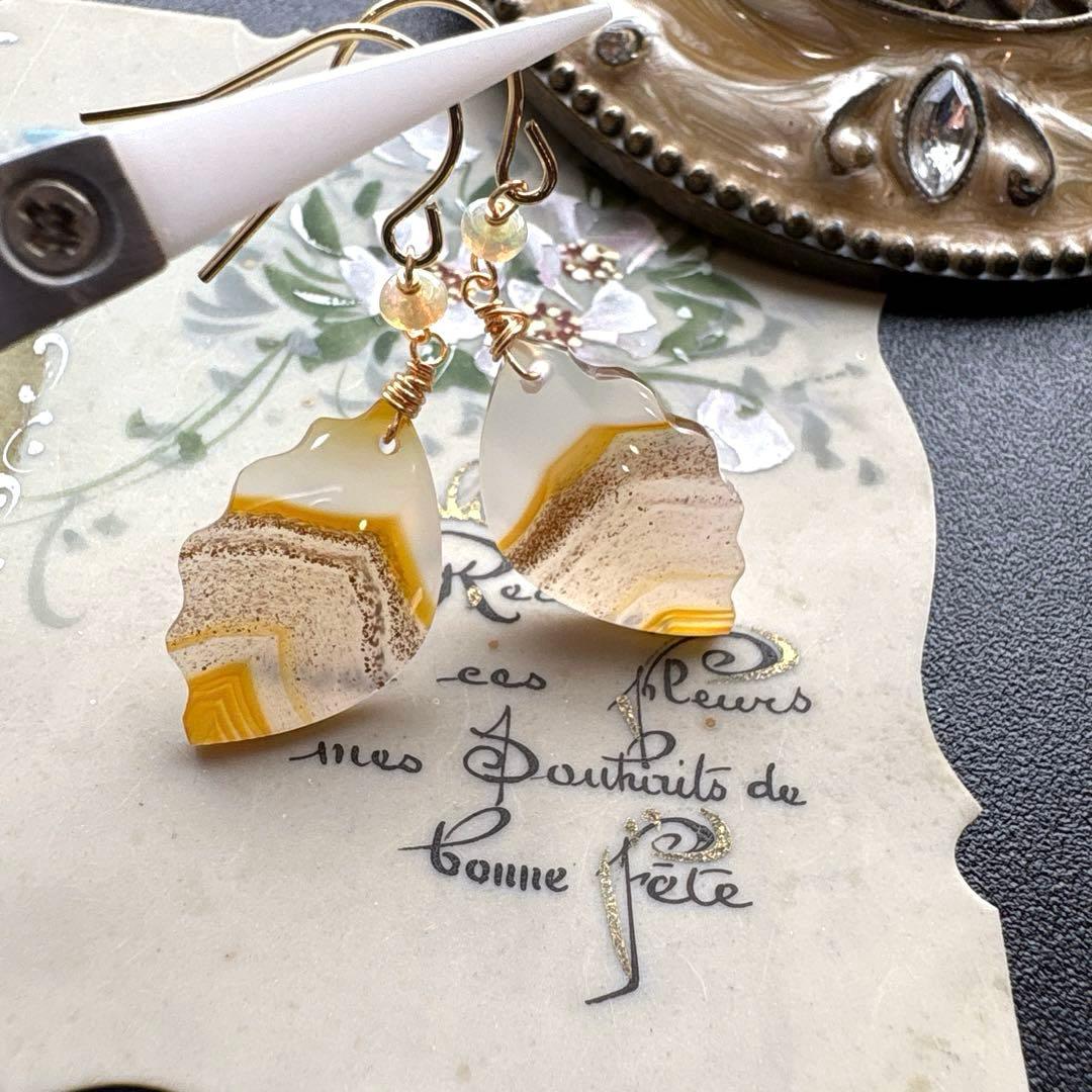 《＊＊COCO＊＊様》カーネリアンアゲートカービング①＆フォッシルコーラル