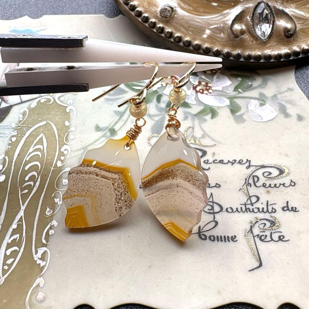 《＊＊COCO＊＊様》カーネリアンアゲートカービング①＆フォッシルコーラル